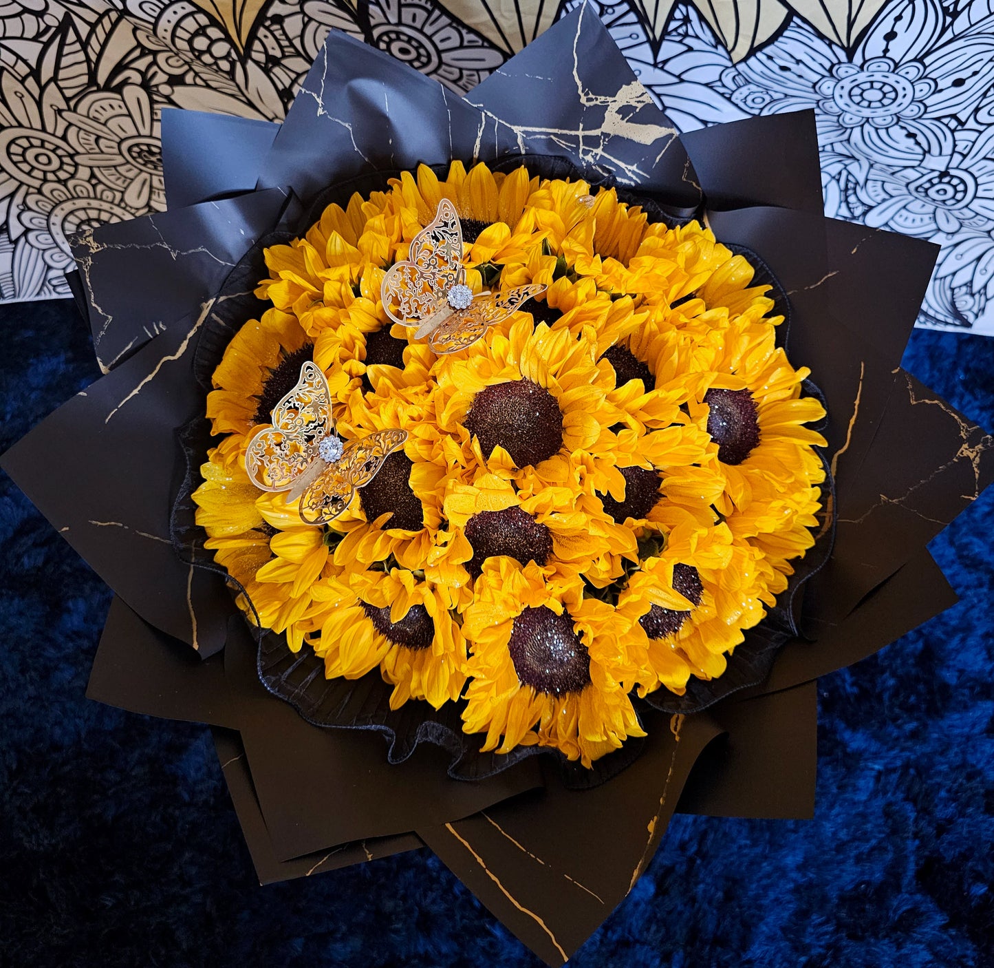 Sparkling Sunflowers