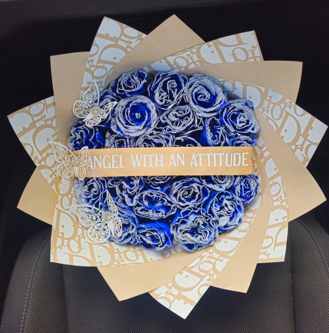 Glitter-ize Rose Tips Bouquet