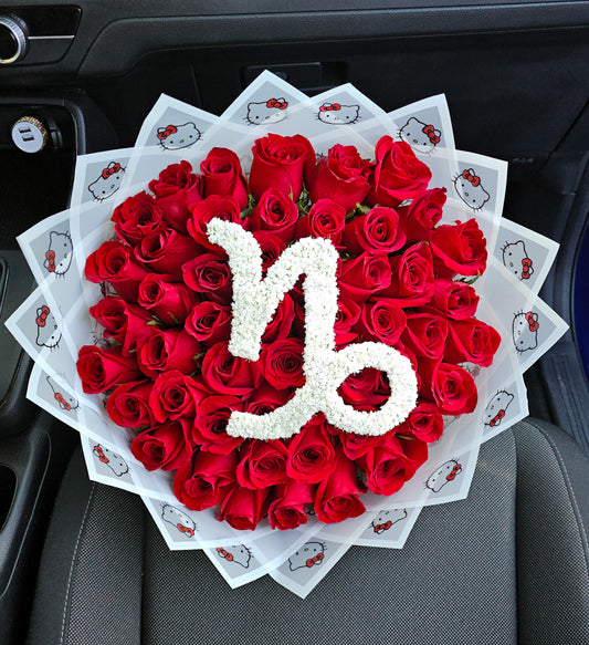 Zodiac Baby's Breath Topper