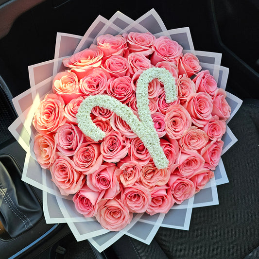 Zodiac Baby's Breath Topper