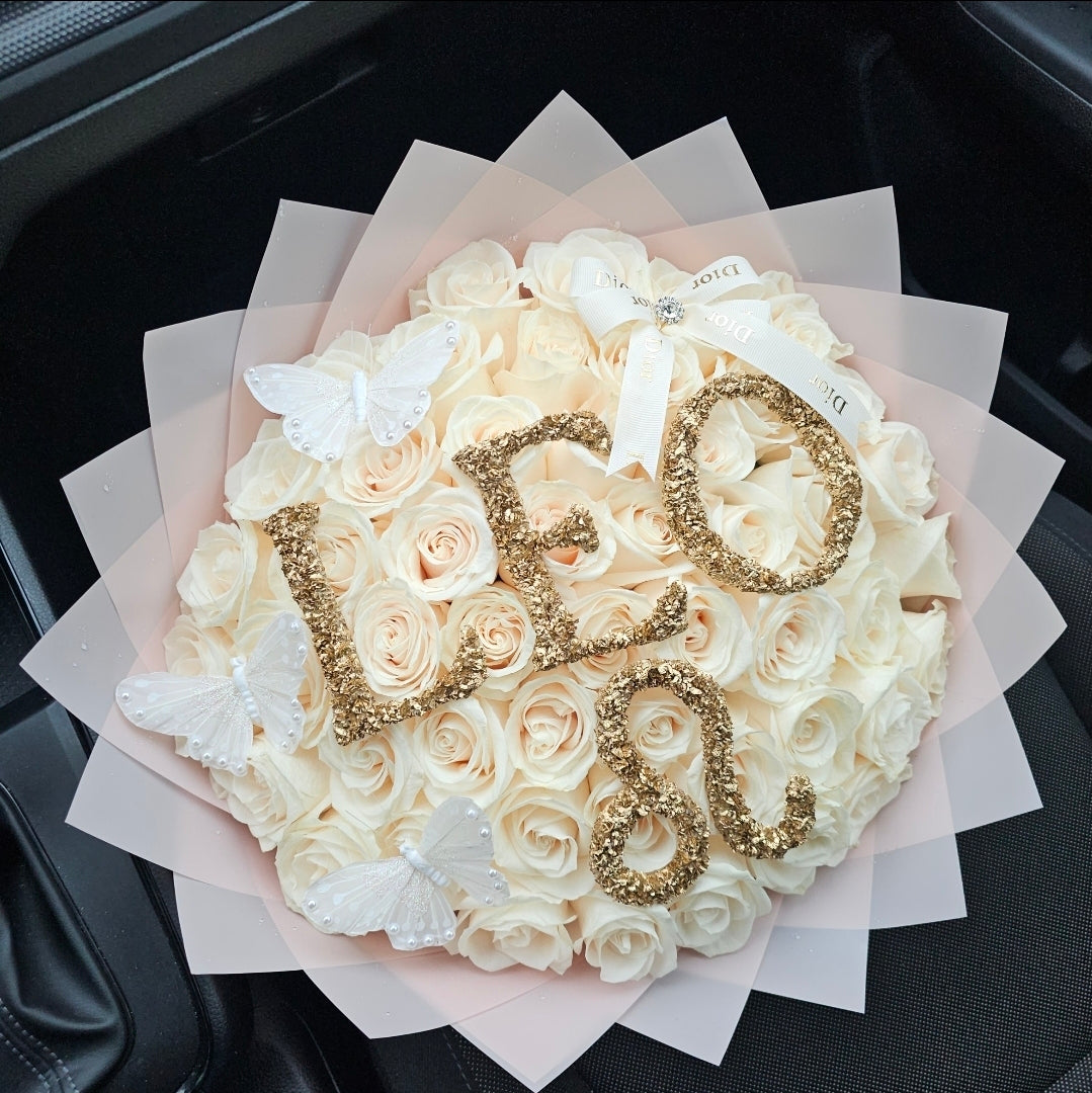 Zodiac Baby's Breath Topper